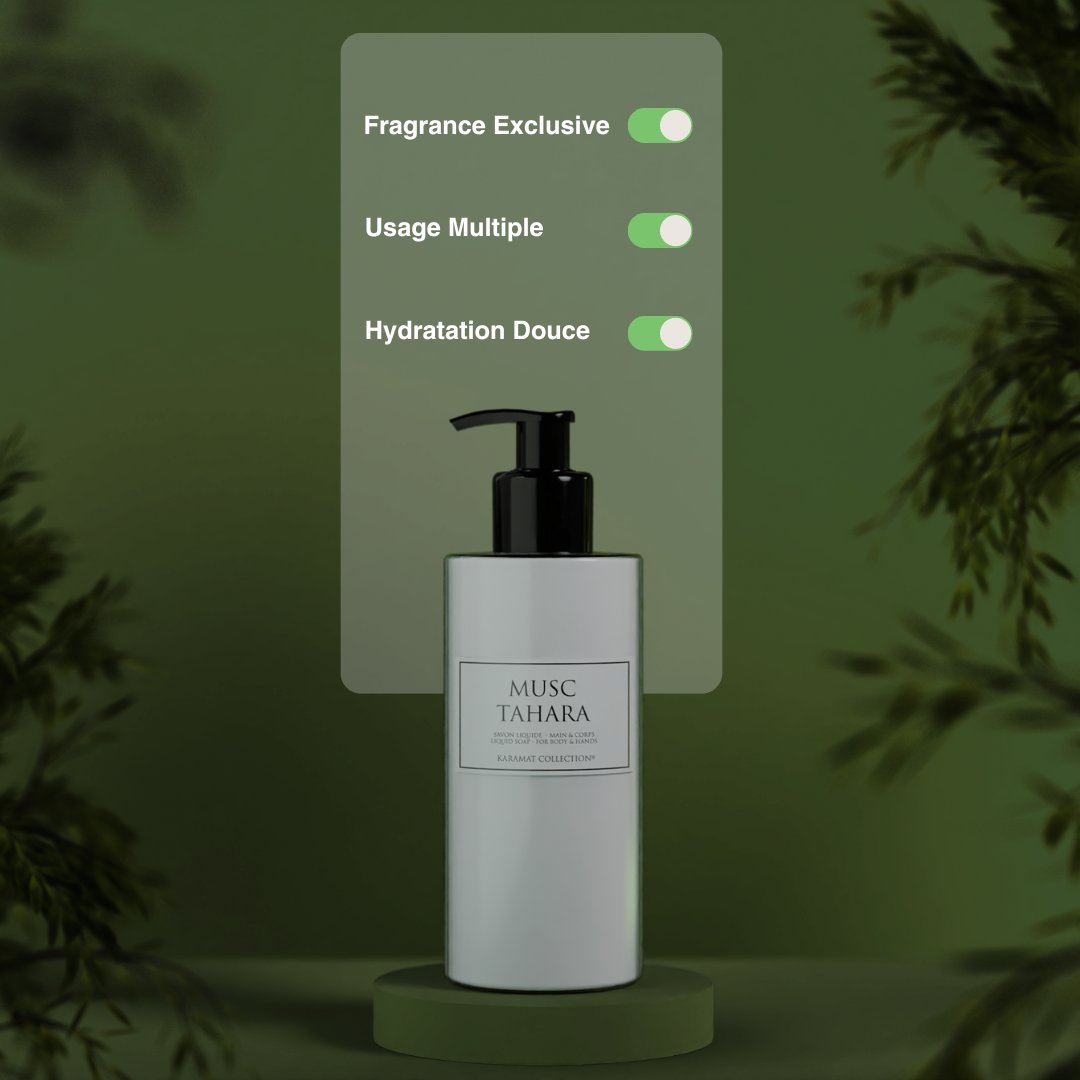 karamatcollect's tweet image. 🇫🇷 Découvrez les avantages de notre savon liquide Musc Tahara. Sa formule douce nettoie en profondeur tout en laissant une fragrance subtile et apaisante. ✨🧴 #SavonLiquide #MuscTahara #KaramatCollection

l8r.it/zq3R