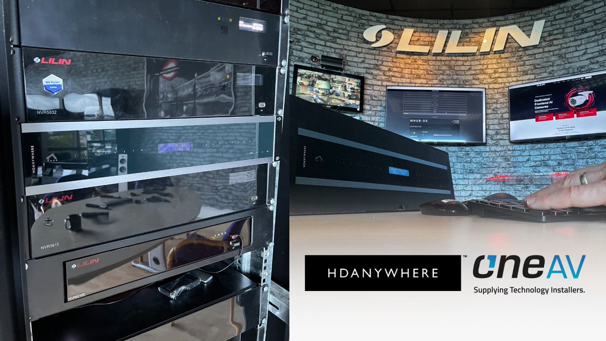 Our demo room had an upgrade this week with the installation of an <a href="/HDANYWHERE/">HDA/uControl</a> MHub 4K Pro! 🤩 It looks great in a rack next to our 4K NVRs, gives us more flexibility in our displays, and was incredibly easy to set up - thank you @ONEAV_UK!