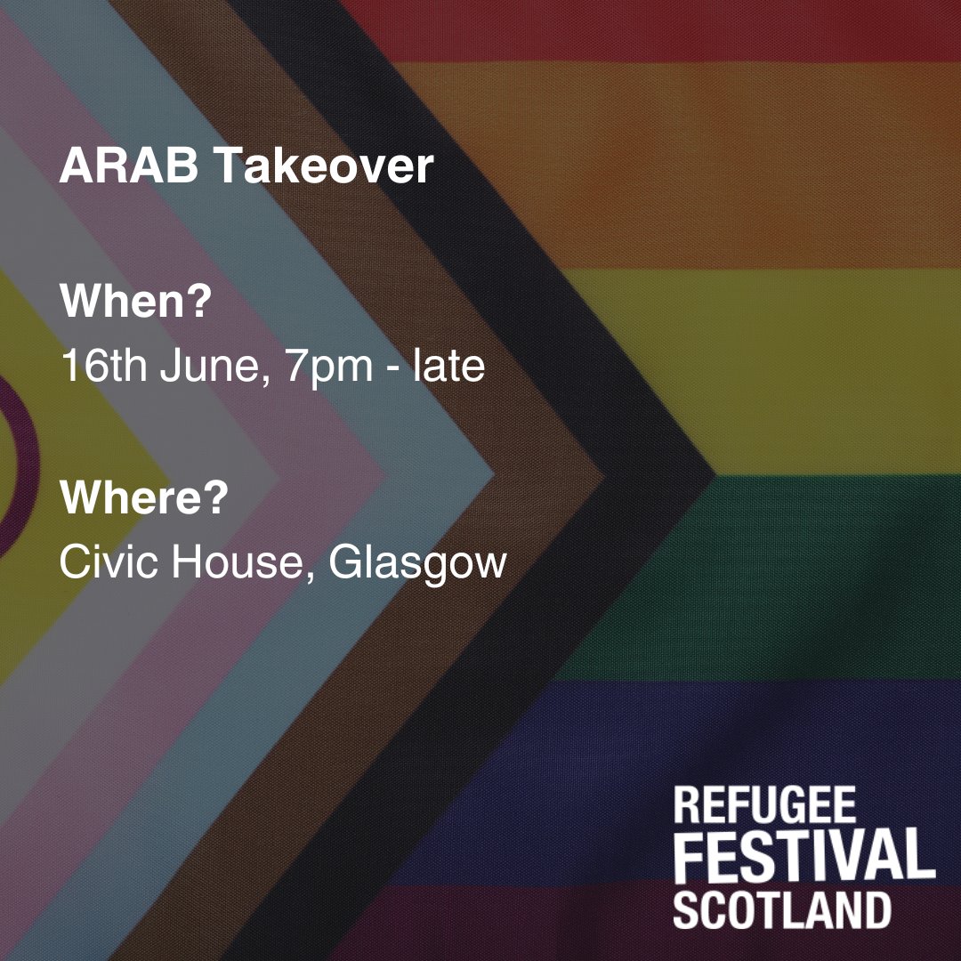 scotrefcouncil's tweet photo. This #RefugeeFestScot, we are delighted to celebrate the lives and stories of LGBTQI+ people who have sought sanctuary here! 

Whether you’re interested in storytelling, making new friends, sport or dancing the night away – we’ve got an event for you!

https://t.co/RvRiwL5LYJ https://t.co/W28rkKQRjT