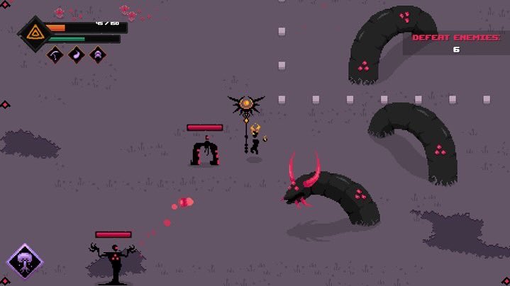 Some screenshots from my Final Bachelor’s Project - Arkaan’s Awakening! 

Play Now on Itch.io: crystal-peach.itch.io/arkaans-awaken…

#pixel #pixelart #indiedev #gamedev #itchio