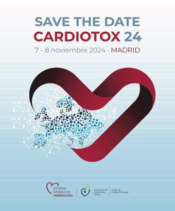 Los días 7-8 de Noviembre se celebra en Madrid #CARDIOTOX24. Si eres joven Cardiólogo y te interesa la #CardioOnc, no pierdas la oportunidad de asistir a este congreso🔝 con una de las 20 becas de inscripción ofrecidas por <a href="/cardiooncoSEC/">CardioOncologia SEC</a>
👉🏻 forms.office.com/e/Lyk4MDrHWJ