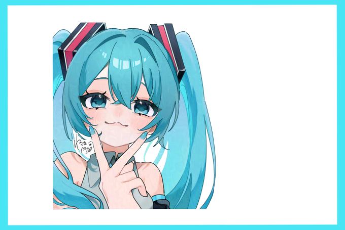 「hatsune miku blue hair」Fan Art(Latest)