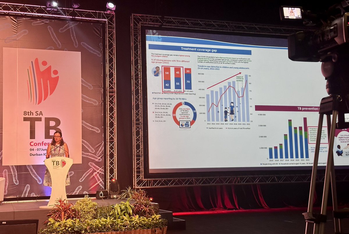 Dr Karen du Preez <a href="/DesmondTutuTB/">Desmond Tutu TB Centre</a> says working together with primary healthcare centres on what families need to sufficiently support the national response to TB in children &amp; teens is a critical component to people-centred TB care. #satbconference2024 #satbconference <a href="/DurbanICC/">Durban ICC</a>