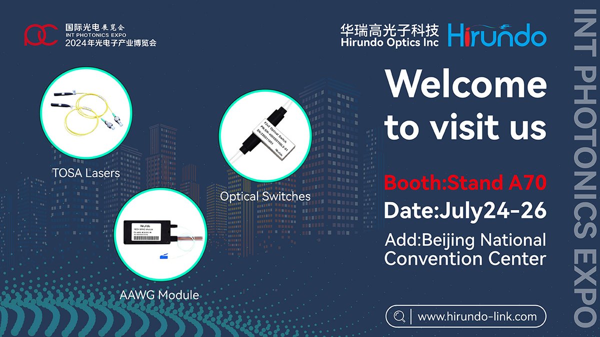 HirundoOptics's tweet photo. Hirundo optics keeps supporting undergraduate and graduate programs all over China. We can’t wait to meet those students who studied in optics and photonics in Beijing.

Welcome to visit us.
INT PHOTONICS EXPO
Booth：Stand A70
Date：July 24-26
Beijing National Convention Center https://t.co/uaFst3LFp8