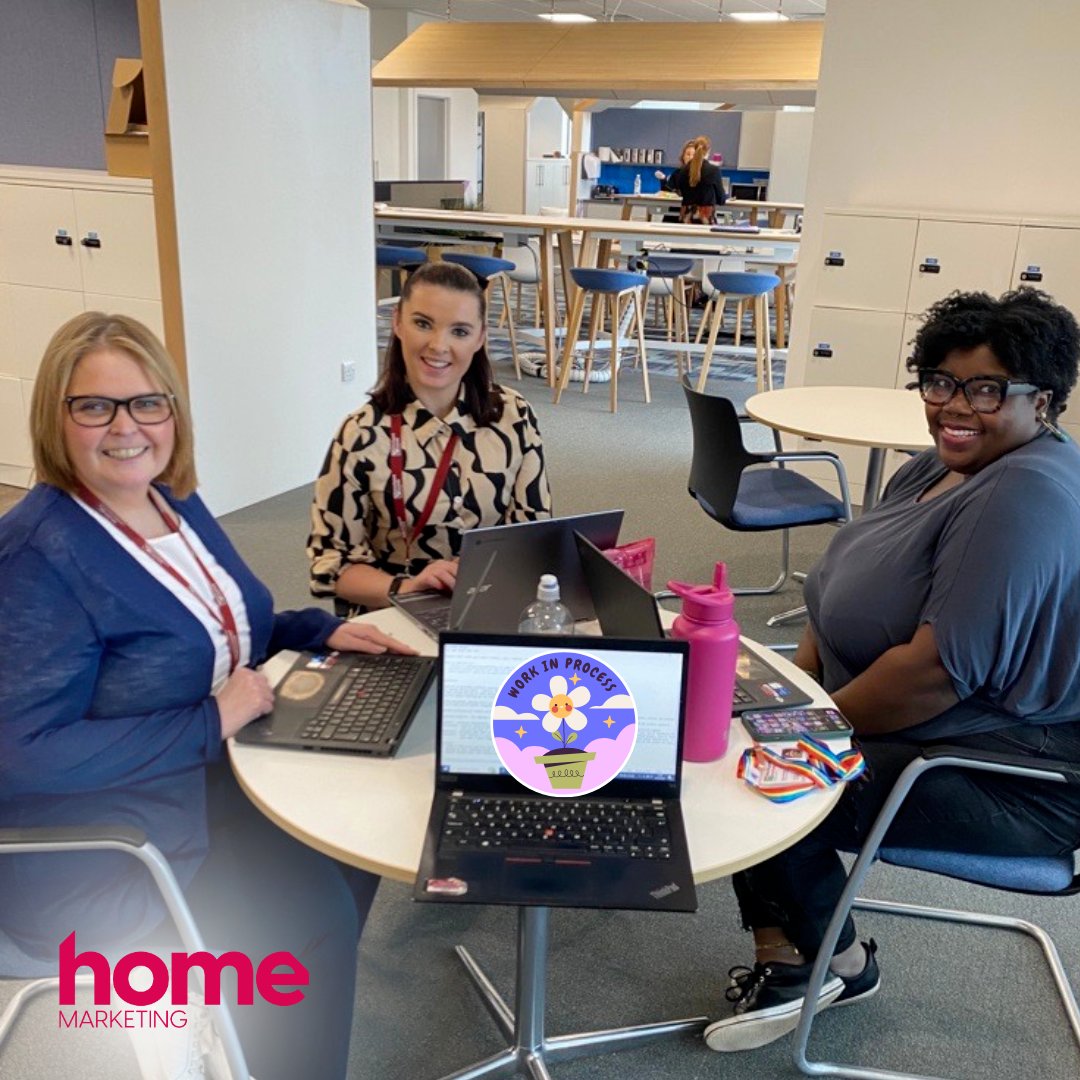 Verity, Anyo, Annabelle and Hannah working hard preparing campaigns for our brilliant clients! 🙌