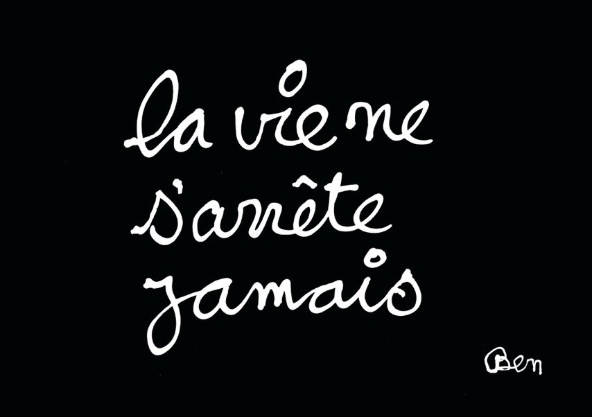 CerfiaFR's tweet photo. 🇫🇷🕊️ FLASH | Connu pour ses messages, souvent à l’encre blanche sur fond noir, l’artiste #Ben Vautier a été retrouvé mort à 88 ans d’une balle dans la tête dans sa maison à Nice, un jour après le décès de sa femme. Il aurait mis fin à ses jours. https://t.co/JqJV0bgNJY