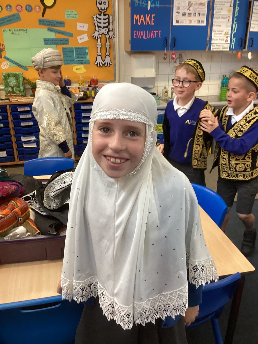 On Monday we had a workshop all about British Values where we learnt about different religions. The children dressed up in a variety of religious clothing and had a go at writing in Arabic #bethebestyoucanbe