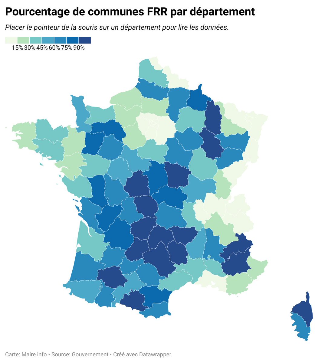 Maireinfo2's tweet photo. Les 2 200 communes qui devaient sortir du dispositif #ZRR n'en sortiront pas, a annoncé @GabrielAttal. Retrouvez dans @Maireinfo2 du jour la carte de la répartition des "France ruralités revitalisation" par département ➡️ https://t.co/c3aZxixDDQ https://t.co/wsIWMIZDIZ