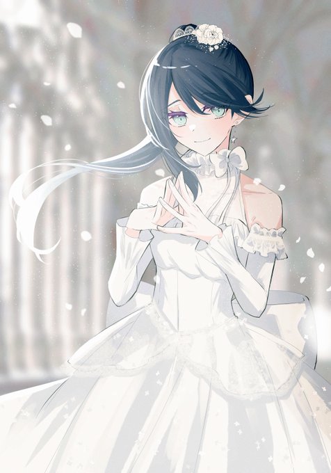 「dress white flower」 illustration images(Latest)