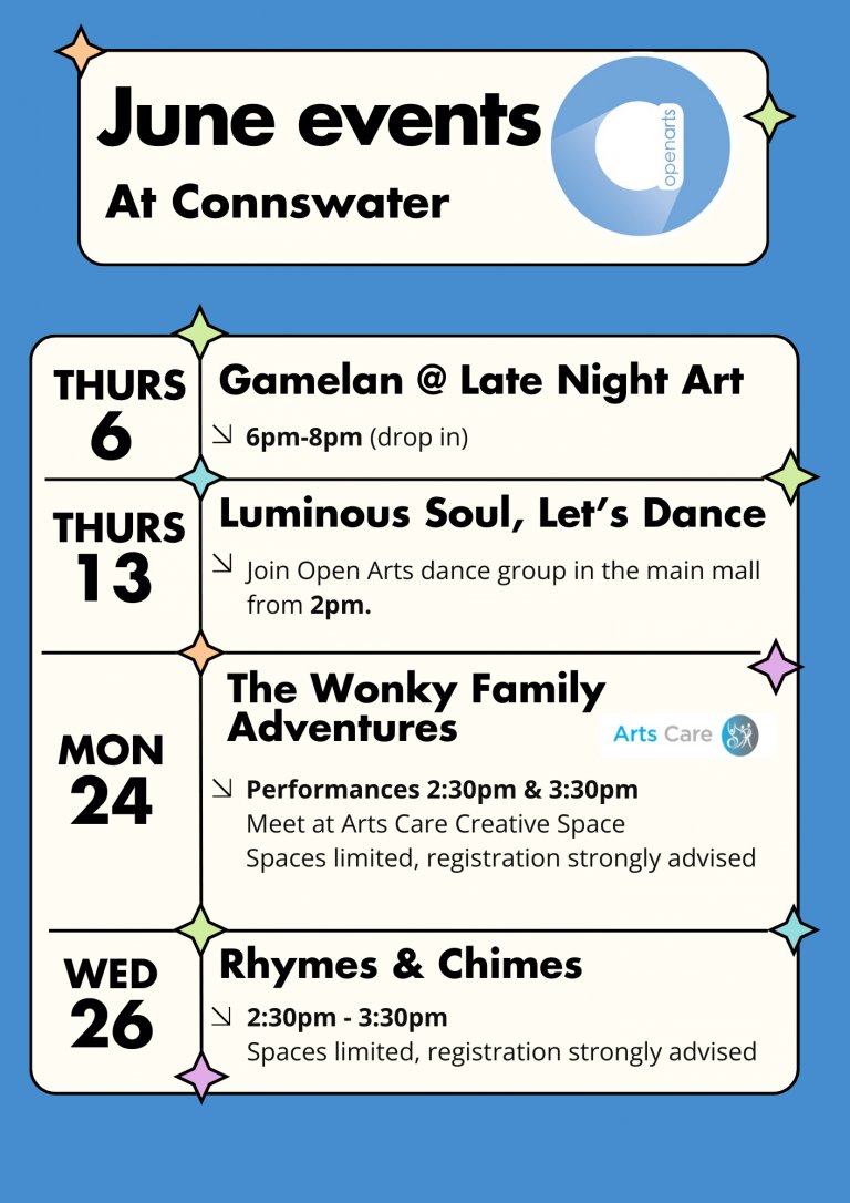 OPENARTSNI's tweet photo. ⭐️Ready for an amazing lineup of events?⭐️
From dance to music to drama there is something for everyone.
Check out our new news post where you will get a sneak peek of all the opportunities to enjoy the work of our participants this June!
Read at, https://t.co/AZCY1XV8v2 https://t.co/wAnN3Te4uh