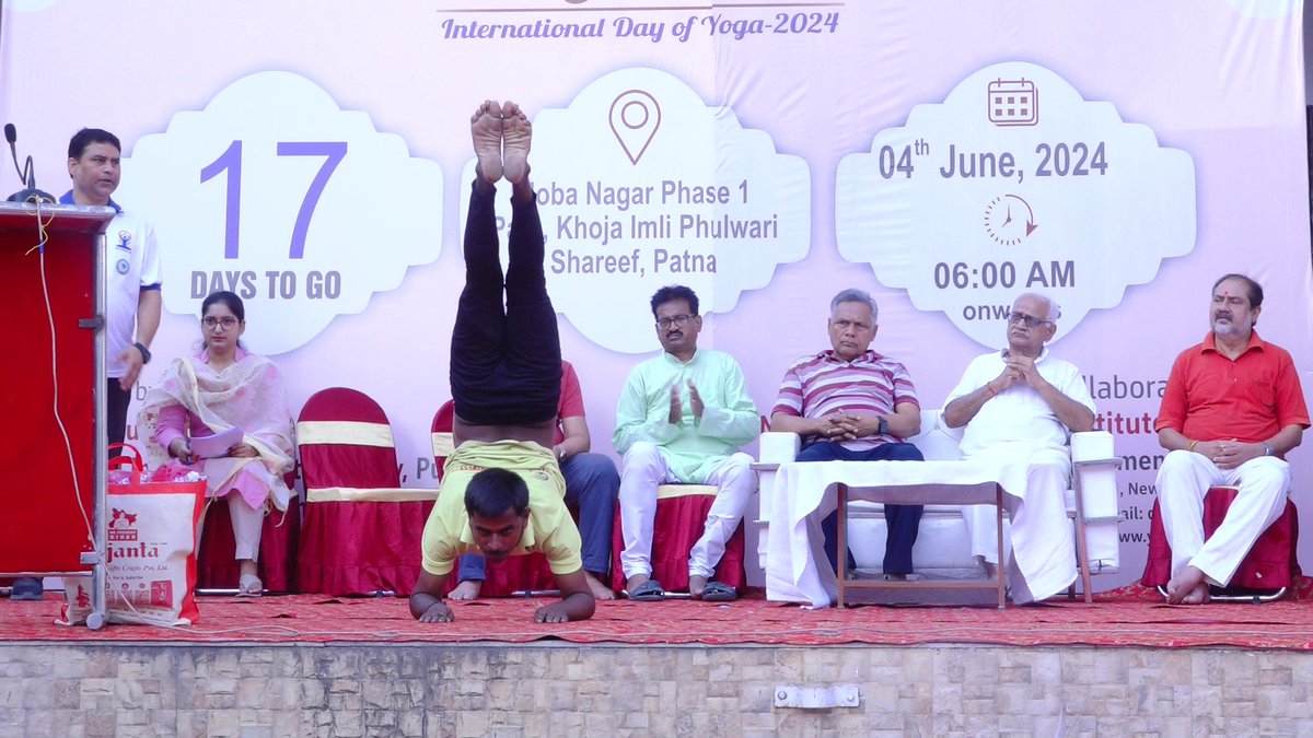 surya_ino's tweet image. MDNIY, आयुष मंत्रालय, भारत सरकार के निर्देशन में INO द्वारा आयोजित योगाभ्यास में 450 से अधिक लोगों ने कॉमन योगा प्रोटोकॉल का अभ्यास किया. 

#MinistryofAyush #IDY2024 #MDNIY #NIN #Yoga #CCRYN