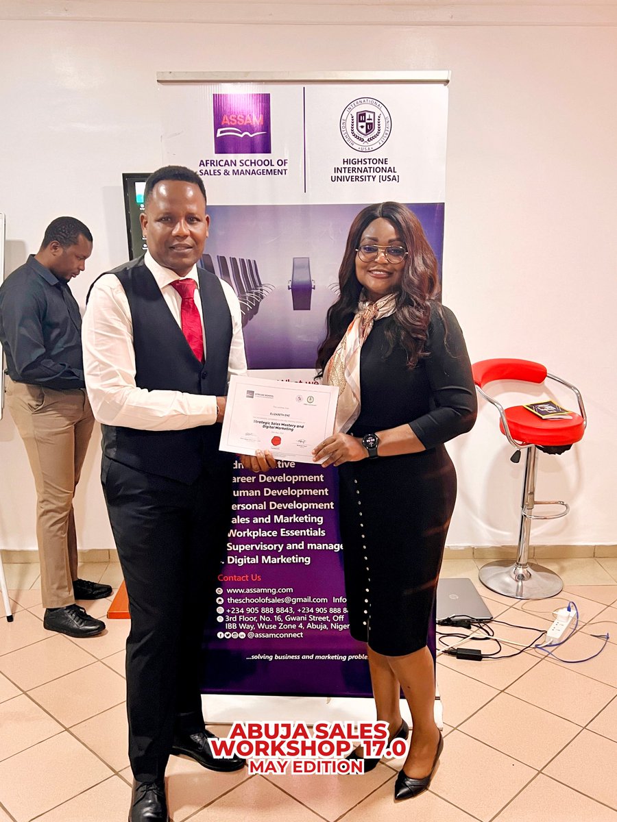assamconnect_'s tweet photo. Congratulations to our amazing participants. We're proud to empower your sales journeys. Do you want your team to achieve similar success ? Join our JUNE Abuja Sales &amp; Digital Marketing Workshop!
Register now, seats are going fast! 
#WorldEnvironmentDay‌ #Nigerians #BREAKINGNEWS https://t.co/WmivV5xd08