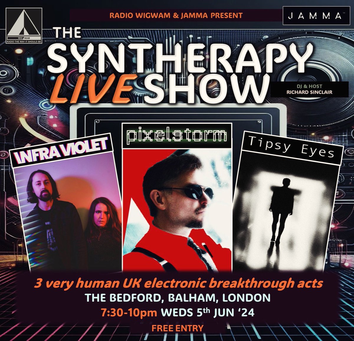 Tonight’s the night. Three fabulous live acts at the Bedford in Balham. Doors open at 7pm and entry is FREE. What’s not to like? Hope to see you there. 🎶