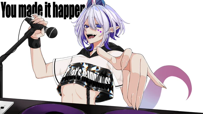 You made it happen -Burst Up Remix- / Whale Taylorさん イラスト担当させていただいております! ばちばちカッコよくて聴いた瞬間テンション爆上がりしました…