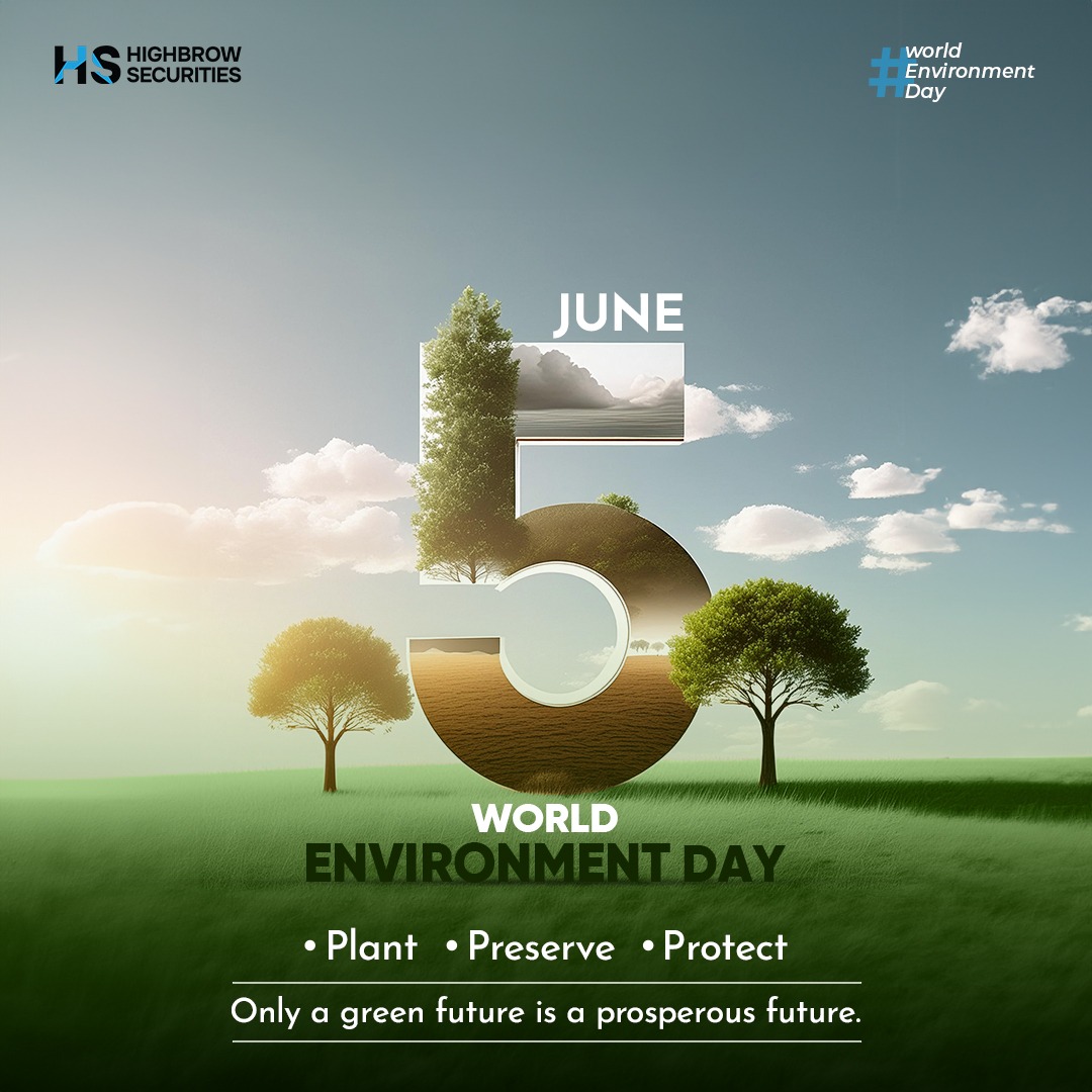 highbrowIPO's tweet photo. At Highbrow Securities, we celebrate #WorldEnvironmentDay‌ by acknowledging the urgent need to address climate change, biodiversity loss,  pollution and waste.
We believe responsible actions can drive positive change and generate long-term value for both people and the planet. https://t.co/debrx2pqNy