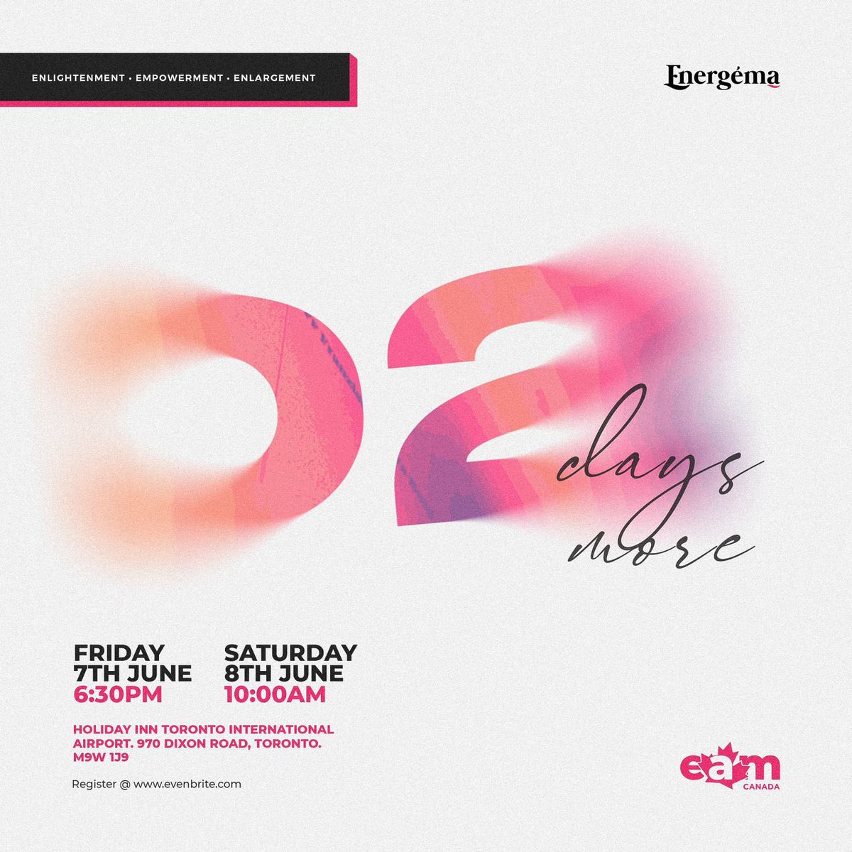 eastwoodanaba's tweet photo. Energema with Pastor Eastwood!
2 days to go. Invite others. See you soon.
#Energema #PastorEastwood https://t.co/8c5WD4p2NC