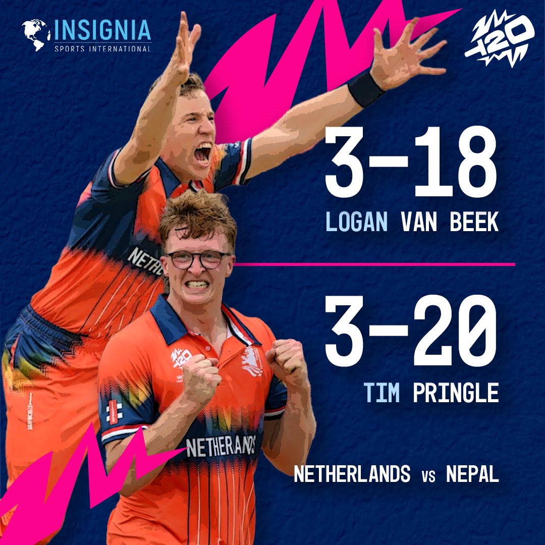 tgisportcricket's tweet photo. How good were these two last night? 😍🇳🇱
💪 @loganvanbeek #TimPringle https://t.co/Auz5w242kp