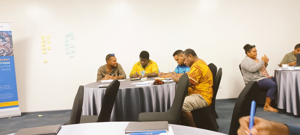 solsmasi's tweet photo. MASI 2 days Training with  @UNmigration starts today at Heritage Park Hotel. This training is to help the media understand and communicate about trafficking in person, especially to support safe and decent working conditions on fishing vessels in the Pacific. Many thanks to IOM. https://t.co/QP5eUC85oK