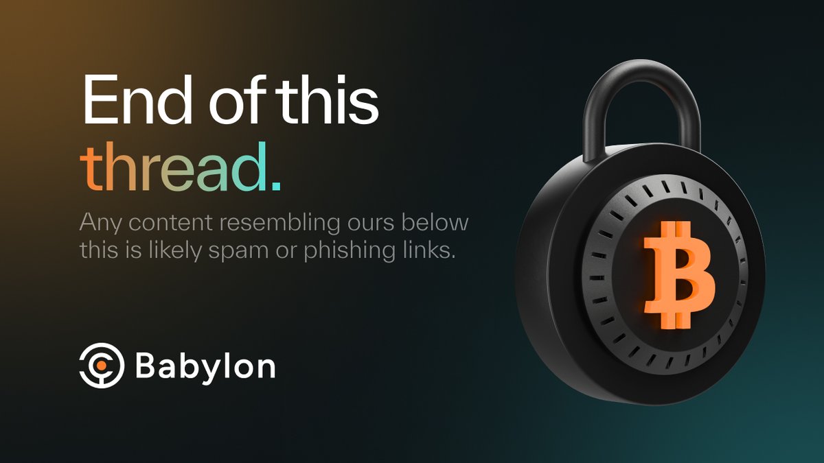Babylon (@babylonlabs_io) on Twitter photo 