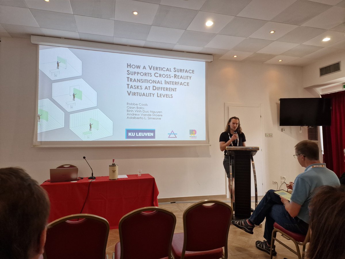 Robbe Cools (@robbecools95) on Twitter photo This morning I presented our paper "How a Vertical Surface Supports Cross-Reality Transitional Interface Tasks at Different Virtuality Levels" at the AVI conference in Arenzano, Italy. A collaboration with Ozan Balcı, <a href="/alexbvdnguyen/">Alex Binh Vinh Duc Nguyen</a>, <a href="/vdmoere/">@vdmoere</a> and @Adal_LS
m.youtube.com/watch?v=nirXpx… This morning I presented our paper "How a Vertical Surface Supports Cross-Reality Transitional Interface Tasks at Different Virtuality Levels" at the AVI conference in Arenzano, Italy. A collaboration with Ozan Balcı, <a href="/alexbvdnguyen/">Alex Binh Vinh Duc Nguyen</a>, <a href="/vdmoere/">@vdmoere</a> and @Adal_LS
m.youtube.com/watch?v=nirXpx…