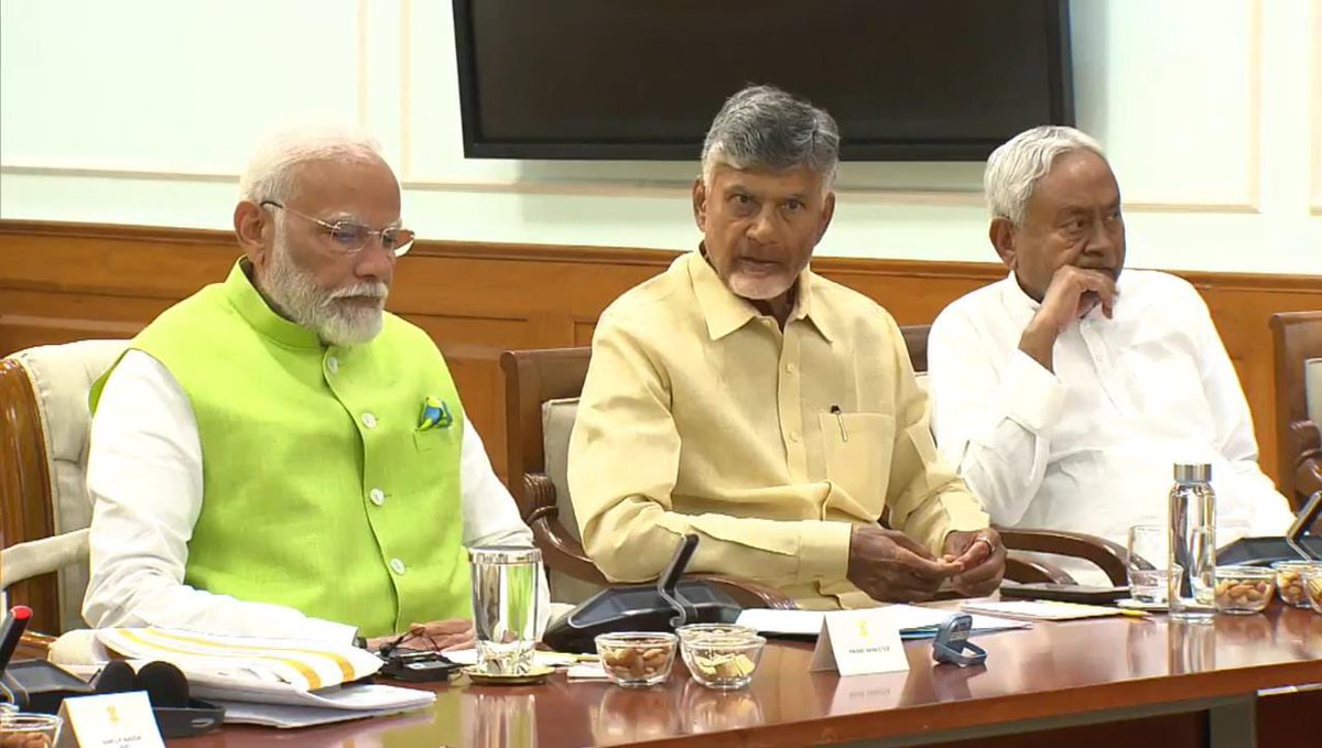 JUST 5 YEARS AGO! The party was written off, he was written off. 
Eulogies were published about death of TDP!

Narendra Modi took some vile jibes at CBN and of course every step was taken to politically curtail him. 

Today, TDP supremo and Andhra CM Chandrababu Naidu is seated