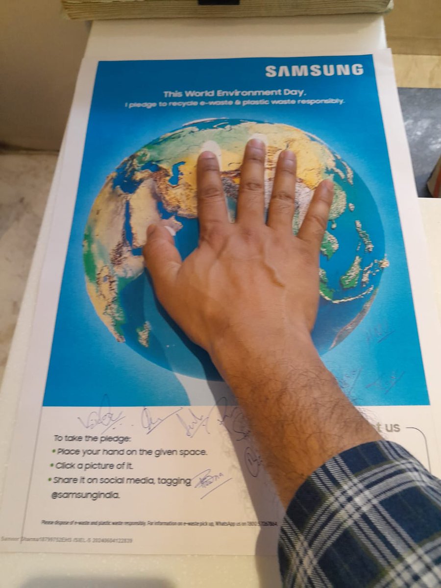 HalanMurugesh's tweet photo. #WorldEnvironmentDay‌2024 
#Pledge
@SamsungIndia https://t.co/Yey2BZLIzr