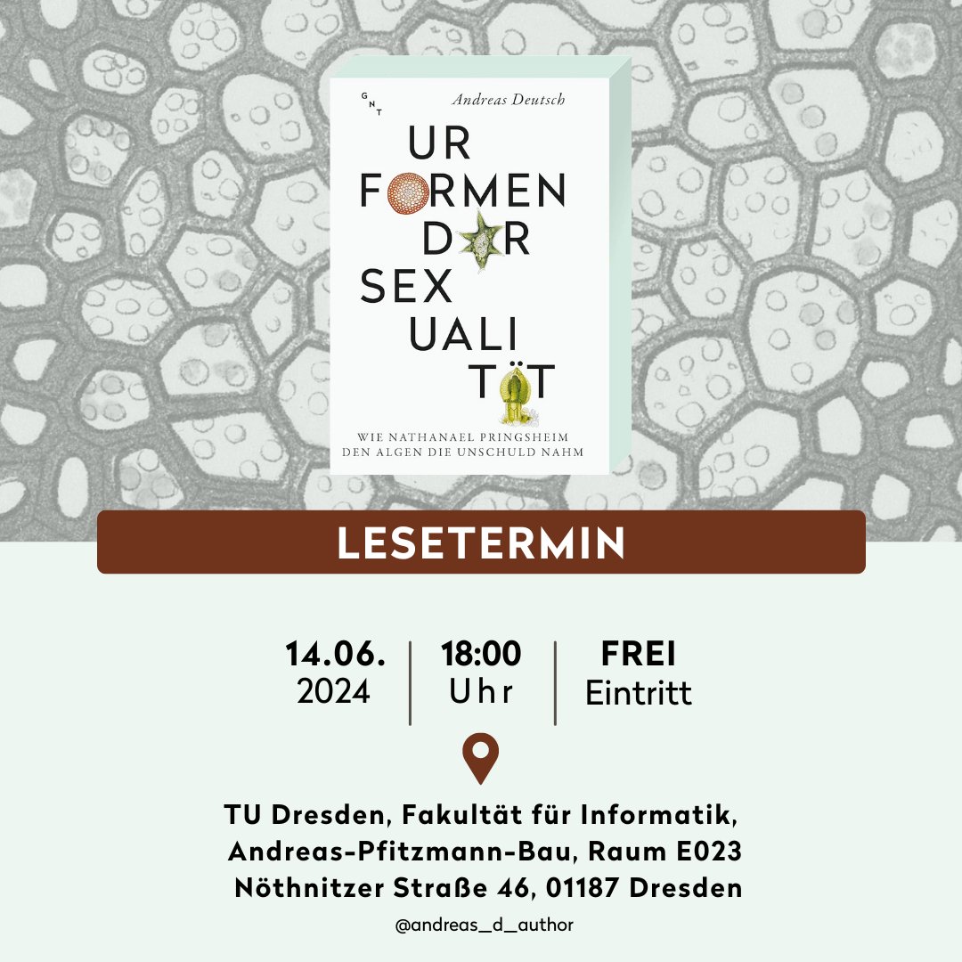 Ich  freue mich sehr darauf, mein Buch im Rahmen der Langen Nacht der  Wissenschaften 2024 in Dresden vorzustellen, und lade euch dazu herzlich  ein.
