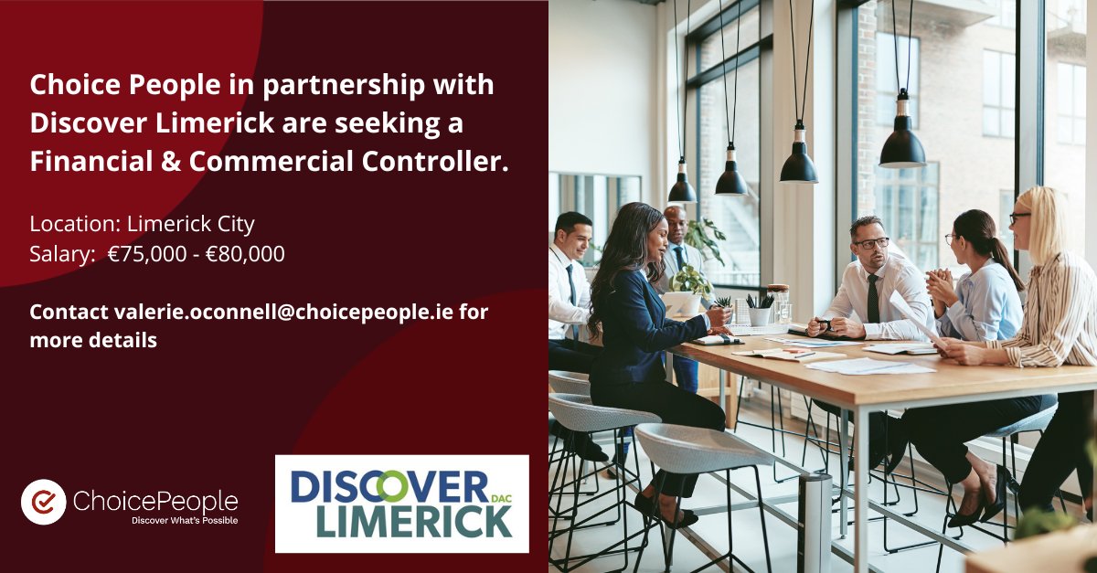 Join a dynamic team in the role of Financial &amp; Commercial Controller, an exciting opportunity to be part of Discover Limerick DAC and shape the future of tourism in the county.
Apply by clicking on the link.
lnkd.in/ejpPuDwx

#financialcontroller #commercialmanager