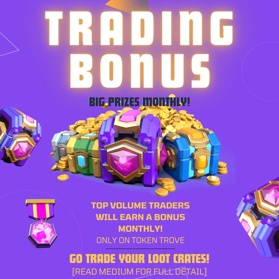 REBEL_BOTS's tweet image. 🚨MONTHLY BONUS PRIZES FOR THOSE WITH THE MAJOR AMOUNT OF VOLUME TRADED!📈

💥Trade Loot Crates On TokenTrove!

👉Read it all here: medium.com/@Rebel_Bots/re…

👉Trade it all here: tokentrove.com/collection/Reb…

@Immutable @0xPolygon @TokenTrove @animocabrands  #onImmutable