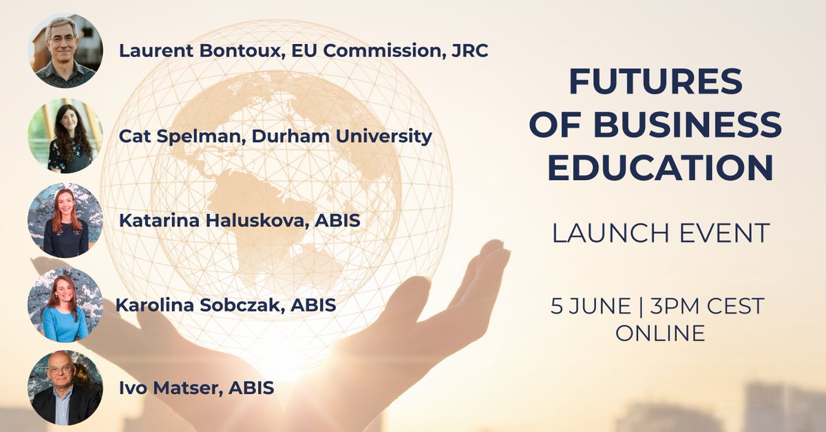 Ready for our "Futures of Business Education 2055" Report Launch Event!
During the event &amp; thanks to high-level speakers, we will embark on the journey to understand how #businesseducation could change over the next 30 years through the lens of #futuresstudies &amp; #foresight.