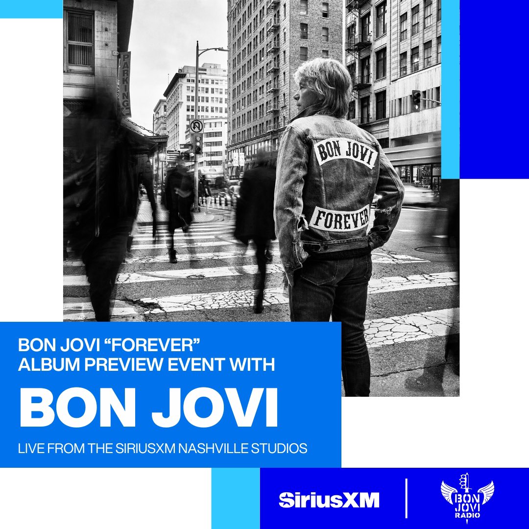 SiriusXM Hair Nation (@itshairnation) on Twitter photo Exclusive <a href="/jonbonjovi/">Jon Bon Jovi</a> album preview event and “Pizza Pie Jury” listening party for Bon Jovi’s new album “Forever” at the SiriusXM Nashville Studios on June 6th! Visit siriusxm.com/bonjoviforever for full details and to enter. No purchase necessary. Must be a U.S. resident and 18+. Exclusive <a href="/jonbonjovi/">Jon Bon Jovi</a> album preview event and “Pizza Pie Jury” listening party for Bon Jovi’s new album “Forever” at the SiriusXM Nashville Studios on June 6th! Visit siriusxm.com/bonjoviforever for full details and to enter. No purchase necessary. Must be a U.S. resident and 18+.