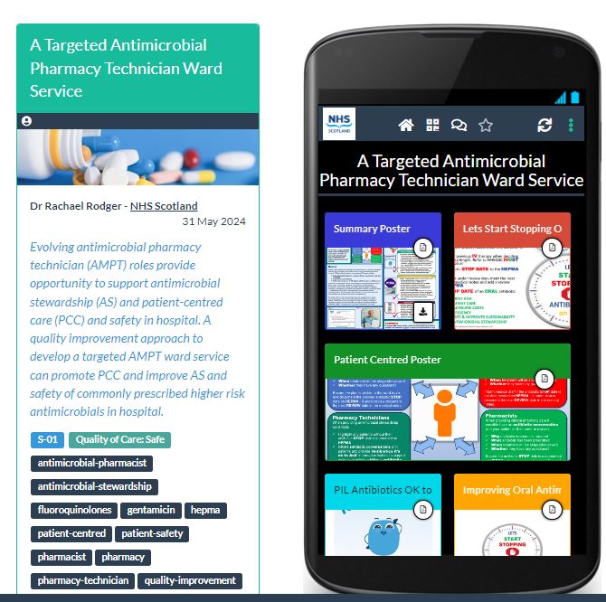 Sharing our #QI work developing a targeted #AMS #pharmacytechnician ward service <a href="/NHSScotEvents/">Events Team</a> 2024 to improve #stewardship #patientcentredcare &amp; #safety 👇
api.ltb.io/show/ACBOU

#AntibioticGuardian
<a href="/NHSGGCPharmacy/">NHSGGC - Pharmacy Services</a> <a href="/NHSGGC/">NHS Greater Glasgow and Clyde</a> <a href="/GGCREALMED/">NHSGGC - Realistic Medicine</a> <a href="/NHSGGCCQIN/">NHSGGC Clinical Quality Improvement Network</a> <a href="/SAPGAbx/">SAPG</a> @APTUK1 <a href="/APTUK_NPTGS/">APTUK/NPTGS National Branch of Scotland</a>