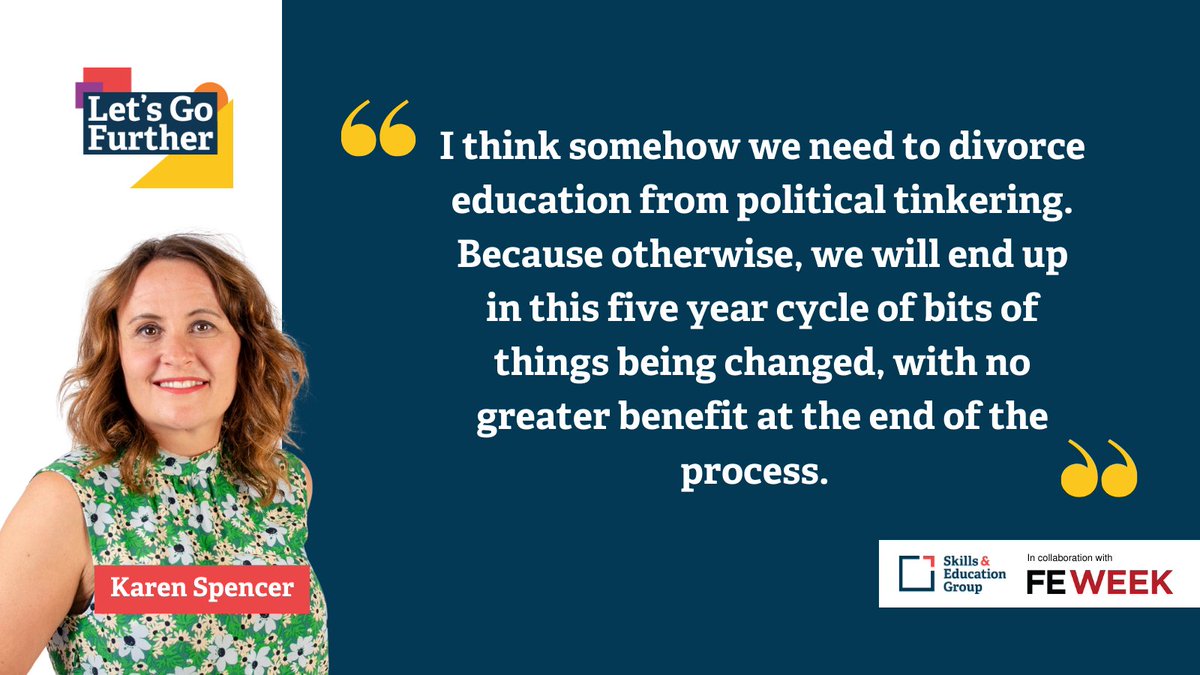 This is a familiar theme in the election year special of the Let’s Go Further podcast, with several guests arguing we need more stability and less political tinkering. 

Do you agree?

🔗 bit.ly/3QYqJNW 

#LetsGoFurtherPod #FECurriculum #FE #GE2024 #Skills #Policy
