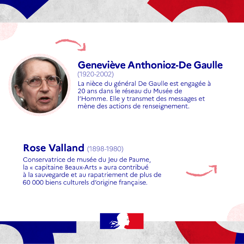 gouvernementFR's tweet photo. #ToutesEtTousEgaux I À l'occasion du #DDAY80, zoom sur 8 héroïnes de la Résistance. ✊

👉 Lucie Aubrac, Catherine Dior, Mélinée Manouchian... Découvrez les parcours de ces figures emblématiques de notre Histoire.