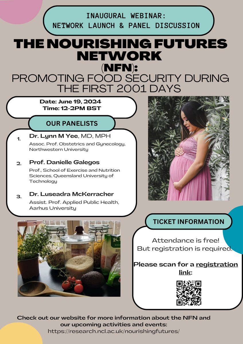 Dr Zoë Bell (@zobell20) on Twitter photo We are proudly hosting the launch of #NourishingFuturesNetwork with an international webinar, 19th June, 12pm BST on food insecurity in the first 2,001 days.
🎙️<a href="/DanielleGalle15/">Danielle Gallegos, PhD, FDAA</a> <a href="/LynnYeeMD/">Lynn Yee, MD MPH</a> <a href="/luseadra/">Dr. Luseadra McKerracher</a>
👉 Only TWO weeks to go - sign up for FREE research.ncl.ac.uk/nourishingfutu… We are proudly hosting the launch of #NourishingFuturesNetwork with an international webinar, 19th June, 12pm BST on food insecurity in the first 2,001 days.
🎙️<a href="/DanielleGalle15/">Danielle Gallegos, PhD, FDAA</a> <a href="/LynnYeeMD/">Lynn Yee, MD MPH</a> <a href="/luseadra/">Dr. Luseadra McKerracher</a>
👉 Only TWO weeks to go - sign up for FREE research.ncl.ac.uk/nourishingfutu…