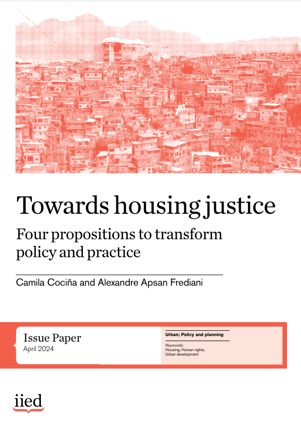 IIED (@iied) on Twitter photo Towards housing justice: four propositions to transform policy and practice --> iied.org/22321iied
<a href="/camilacocina/">Camila Cociña</a> and @xapsan discuss how addressing the housing crisis through a ‘housing justice’ lens can open up areas of transformation to contest unfair #housing systems. Towards housing justice: four propositions to transform policy and practice --> iied.org/22321iied
<a href="/camilacocina/">Camila Cociña</a> and @xapsan discuss how addressing the housing crisis through a ‘housing justice’ lens can open up areas of transformation to contest unfair #housing systems.