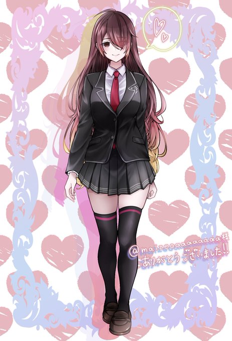 スケブ納品させて頂きました❣️とても可愛いコス好きな子のイド制服ver立ち絵を描かせて頂きました🫶キャラデザ可愛すぎて色々な表情を描いていてとても楽しかったです🥰また、ブーストまで本当にありがとうございます❣️😭ご依頼とても嬉しかったです🫶この度は本当にありがとうございました❣️  #skeb 