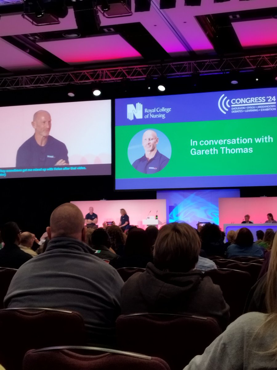 #RCN24 A conversation with Gareth Thomas, very inspirational