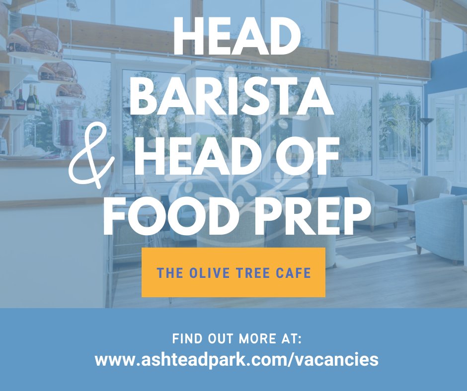 Great job opportunities in The Olive Tree cafe at the moment - for details and to apply: 
ashteadpark.com/vacancies
#worklocal #cateringjobs #cafesurrey #barista #foodpreparation #WorkinAshtead #NearEpsom