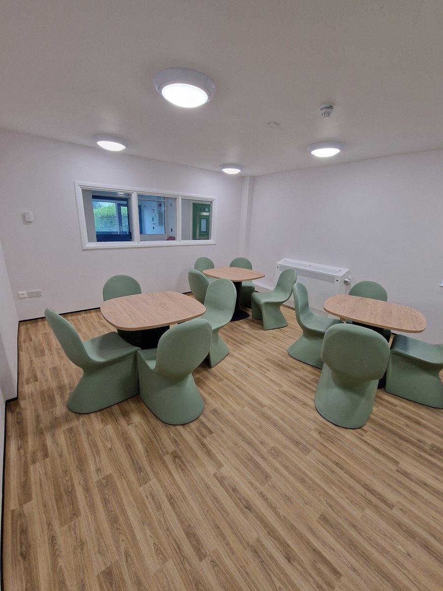 AkPartnership's tweet photo. Finished patient lounge,  dining room and meeting room photos after a £3m Refurbishment at Eden House, Chase Farm Hospital, Enfield for Barnet, Enfield and Haringey Mental Health NHS Trust #refurbishment #edenhouse https://t.co/LUbzjmJhVi