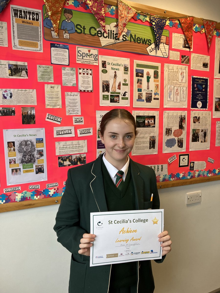 Celebrating success in our summer examinations. Congratulations to Ava in year 9 who achieved an A*. #girlsingreen #aspireendeavourachieve