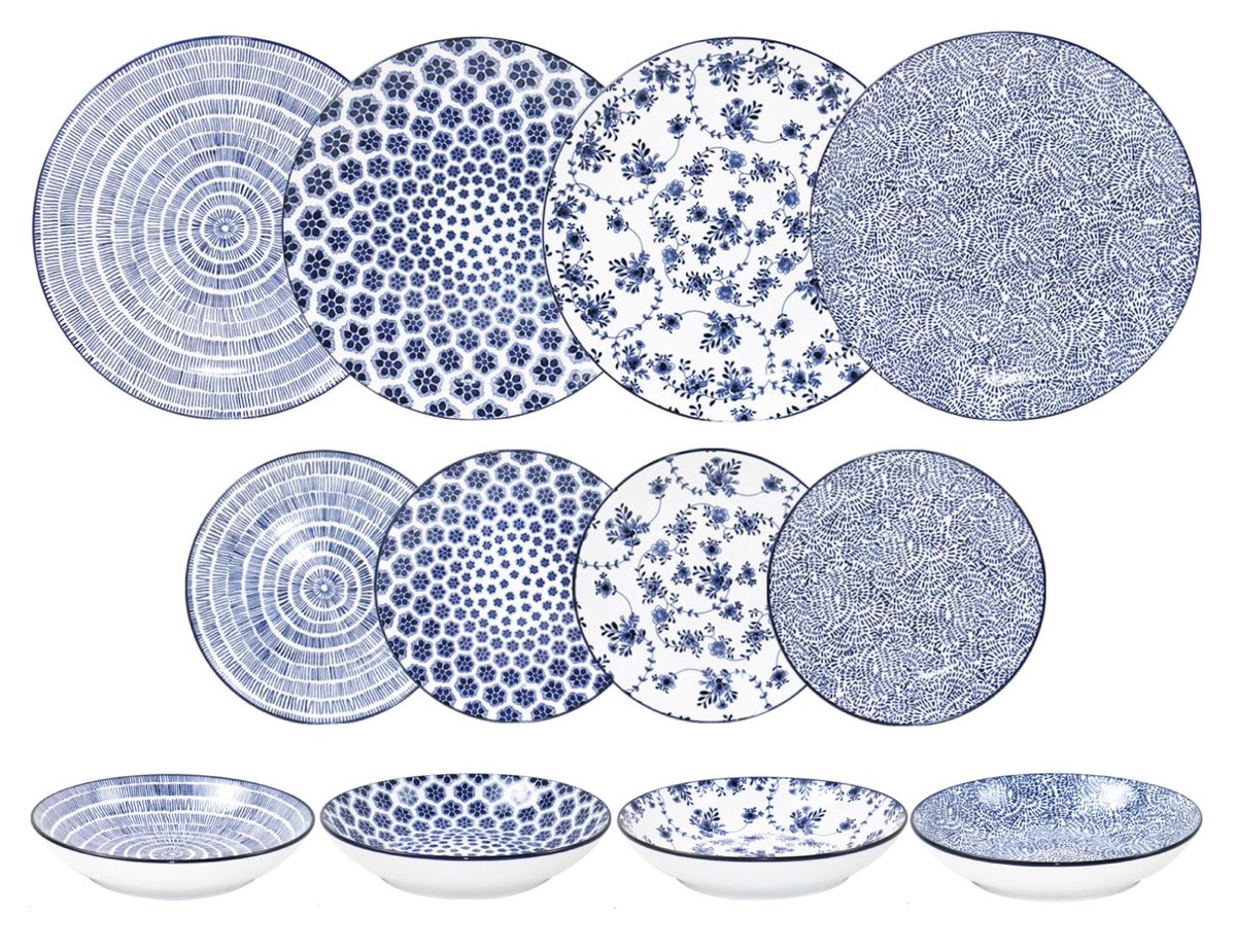 🍽️ Descubre la Elegancia y Versatilidad con Nuestro Set de 12 Piezas 'Armonía Azul' 🍽️
set de vajilla de porcelana para 4 comensales. 😍🌟🍴 👉bit.ly/4caCXv3

#VajillaDePorcelana #ibilimenaje #yoconibili