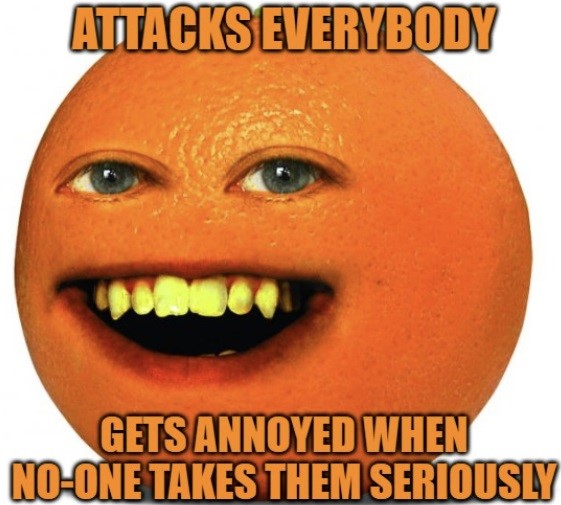 The Annoying Orange did NOT need to make a comeback. #tanggang