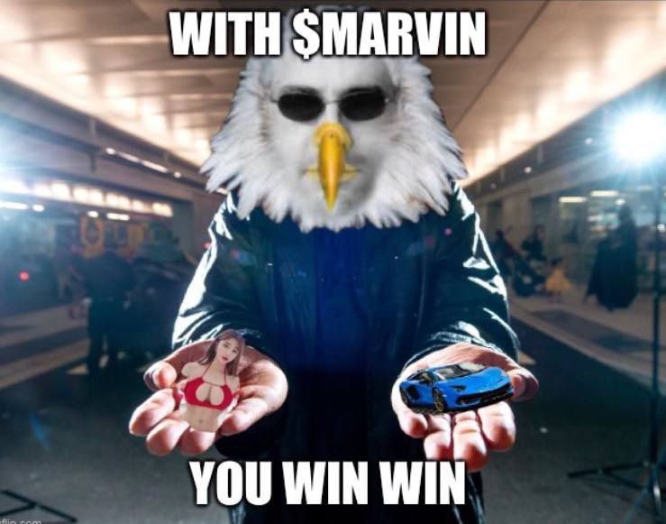Marvin is great
Watch out what’s about to happen with this gem
Pure win win situation with $Marvin