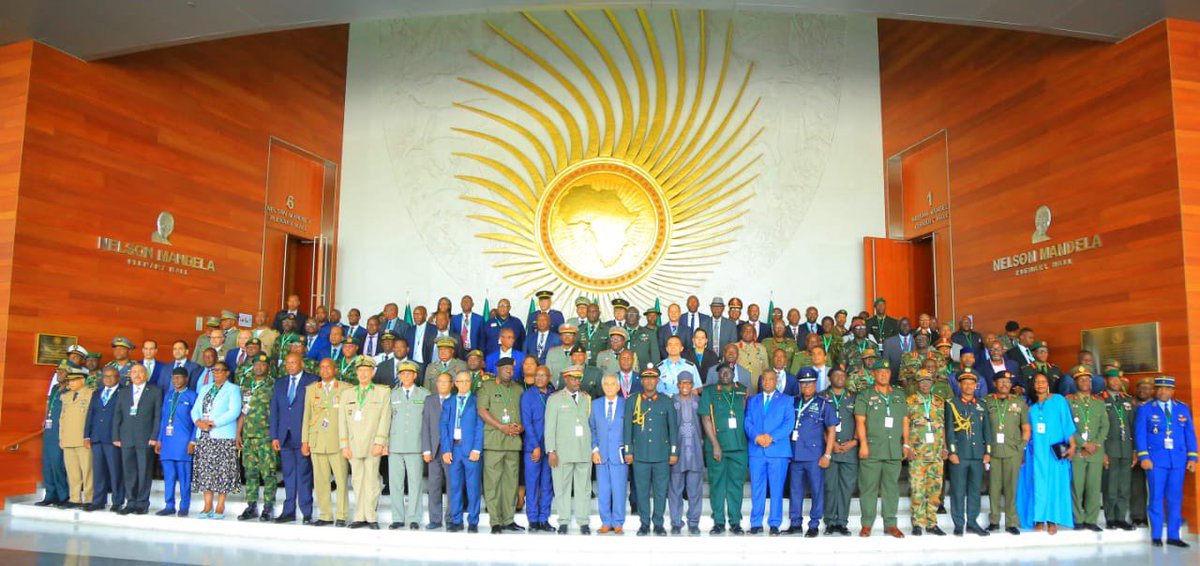 RLehbib's tweet photo. 📸 Chief of General Staff of Sahrawi Army H.E Mohamed El-Wali Aakaik Participates in the 19th Ordinary Session of the African Chiefs of Defence Staff and Heads of Safety and Security Services. #STCDSS https://t.co/NGs4M4sSqv
