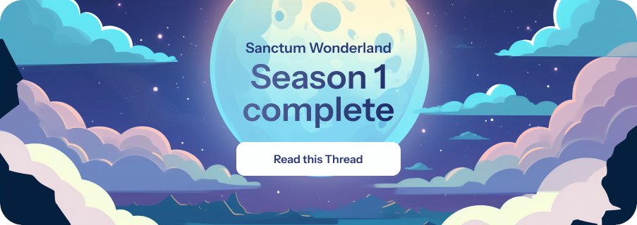 1/ The weather is shifting in the celestial colony. Wonderers, prepare for the changing of the seasons.

Wonderland Season 1 is now officially complete!

Read to the end. Trust us.