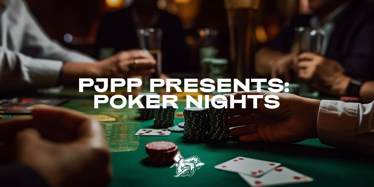 The infamous PJPP Poker Nights are back!  

Join us for multiple tournaments. Top 3 players win prize money! 

Game 1: Wed, June 12, 8PM GMT

Game 2: Thurs, June 27, 8PM GMT

📍 Platform: Pokernow
Details released on Discord one day before.

Show your best poker face! 🃏