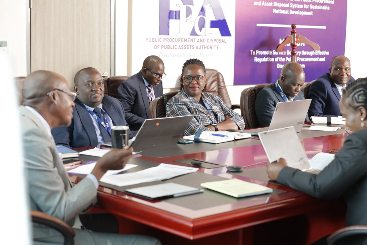 PPDA Uganda (@ppdauganda) on Twitter photo #Happening
The <a href="/PPDA_ED/">Benson Turamye</a>, Mr. Benson Turamye, and Executive Committee of the Authority are engaging with a visiting delegation from Botswana's Public Procurement Regulatory Authority (PPRA).
Welcome to Uganda, <a href="/OFFICIALPPRA/">PUBLIC PROCUREMENT REGULATORY AUTHORITY</a>! 🇺🇬 #Happening
The <a href="/PPDA_ED/">Benson Turamye</a>, Mr. Benson Turamye, and Executive Committee of the Authority are engaging with a visiting delegation from Botswana's Public Procurement Regulatory Authority (PPRA).
Welcome to Uganda, <a href="/OFFICIALPPRA/">PUBLIC PROCUREMENT REGULATORY AUTHORITY</a>! 🇺🇬