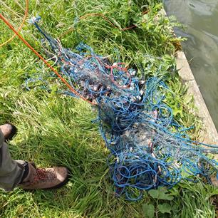 infohsvnb's tweet photo. 100 meter visnet aangetroffen van stroper https://t.co/pp1QgH8dhL https://t.co/ebiXyDQflb