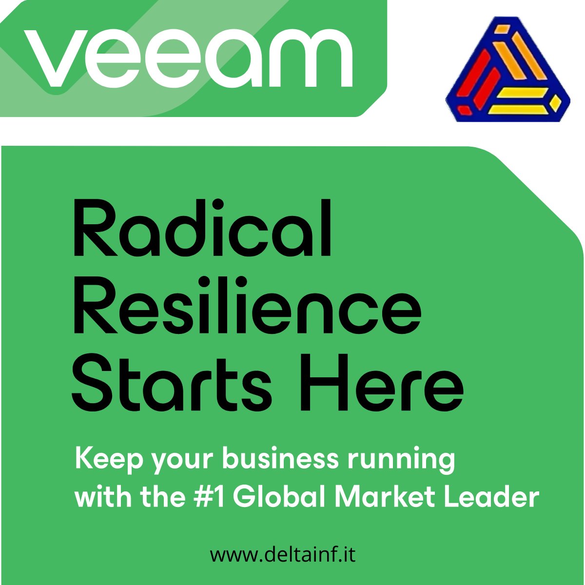 deltainf's tweet photo. @veeam_it è la soluzione Leader per il backup e la gestione dei dati, offrendo un ripristino rapido, affidabile e una protezione avanzata. 
Scopri come l'integrazione perfetta con i principali ambienti Cloud può rivoluzionare la tua infrastruttura IT #cybersecuritytips #Backup https://t.co/CgQf6By3yC
